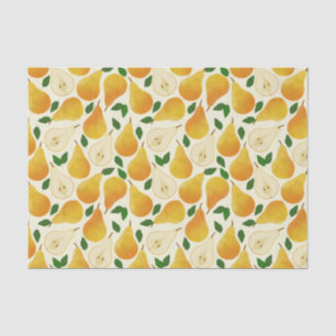 Golden Pears Pattern Tissue Paper