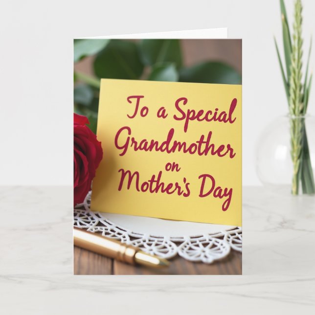 Golden Pen Mothers Day Card (Front)