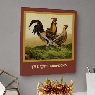 Golden Penciled Hamburg Roosters Hens on Farm