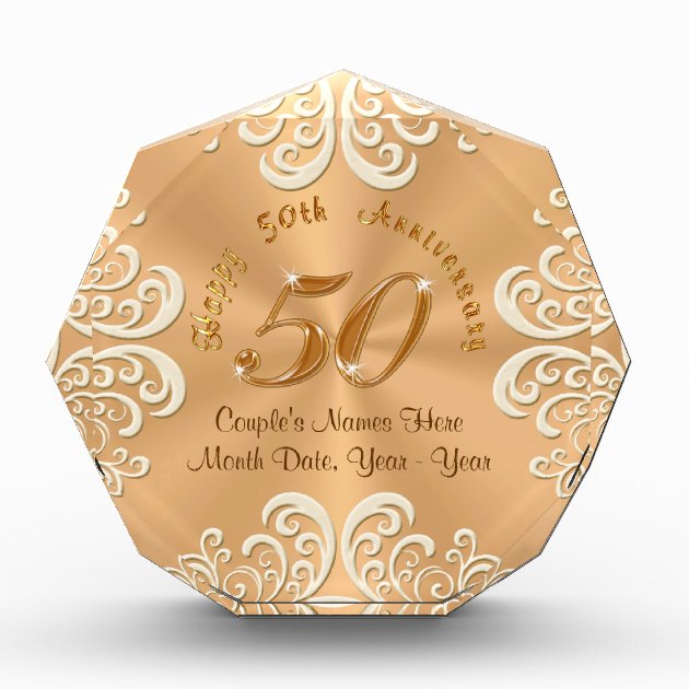 Custom 50th Anniversary Gift, 50 Years Anniversary Gift For Couple,  Personalized 50th Anniversary Canvas - Stunning Gift Store