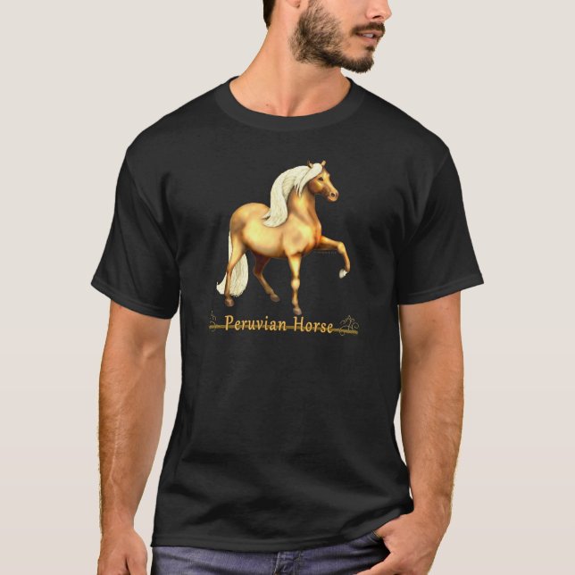 Golden Peruvian Horse T-Shirt (Front)