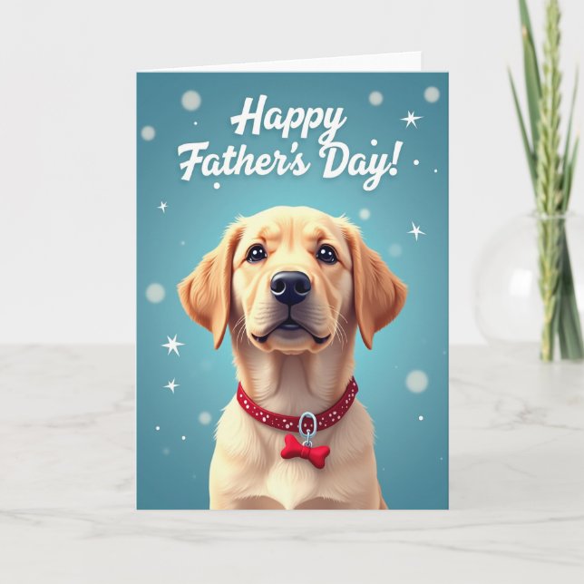 Golden Pet Fathers Day Card (Front)