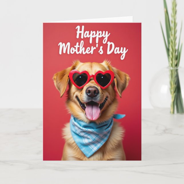 Golden Pet Mothers Day Card (Front)