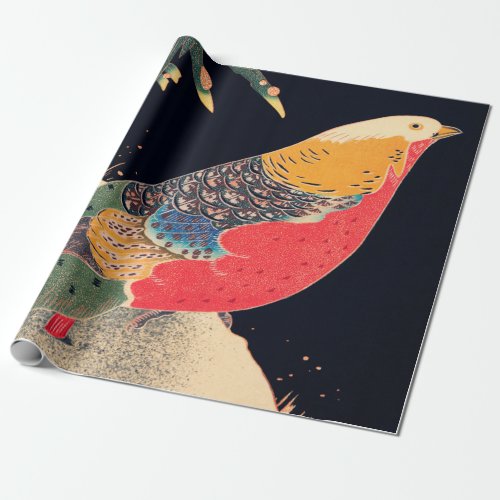 Golden Pheasant in the Snow by Ito Jakuchu Wrapping Paper