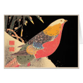 Golden Pheasant in the Snow Itô Jakuchû bird art (Front Horizontal)