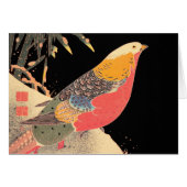 Golden Pheasant in the Snow Itô Jakuchû bird art (Front Horizontal)