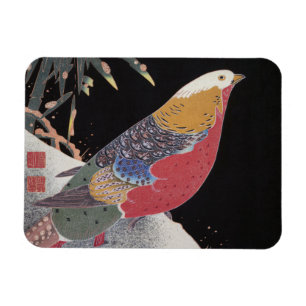 Golden Pheasant in the Snow, Jakuchū Magnet