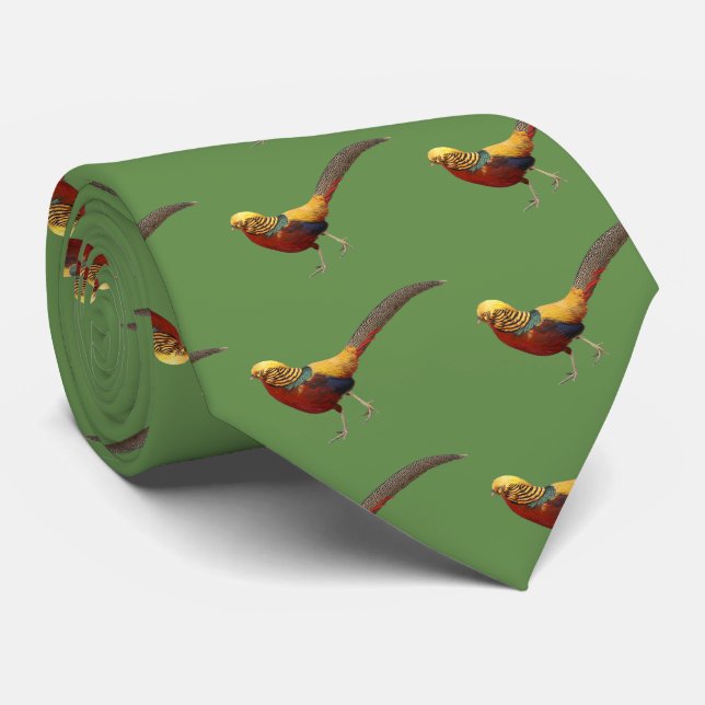 Golden Pheasant Neck Tie (Rolled)