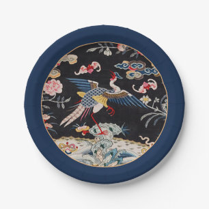 Golden Pheasant & Quing Dynasty /imperial China Pa Paper Plates