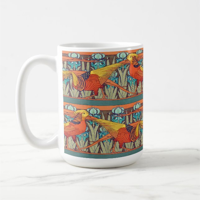 Golden Pheasant Retro Coffee Mug (Left)