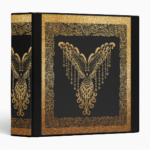 Golden Phoenix Elegance  Binder