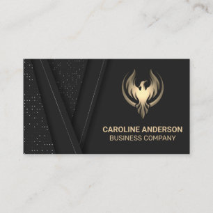 Golden Phoenix Logo Business Card