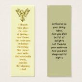 Golden Phoenix Rising bookmark (Front & Back)