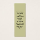 Golden Phoenix Rising bookmark (Back)