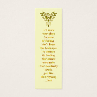 Golden Phoenix Rising bookmark