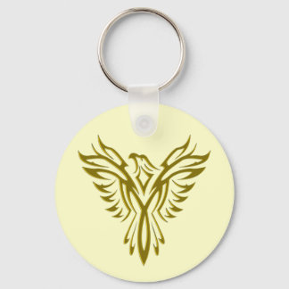 Golden Phoenix Rising keychain