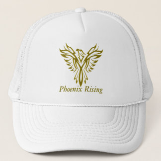 Golden Phoenix Rising meshback hats