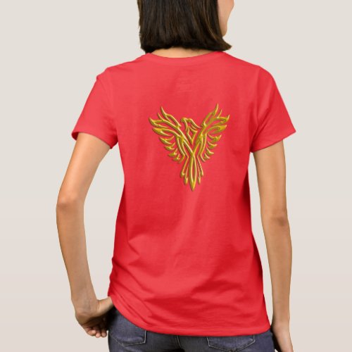 Golden Phoenix Rising T_Shirt