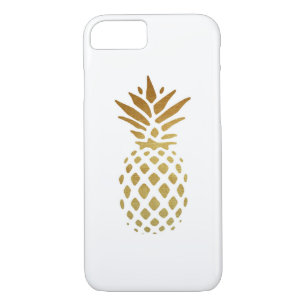 Golden Pineapple, Fruit in Gold iPhone 8/7 Case