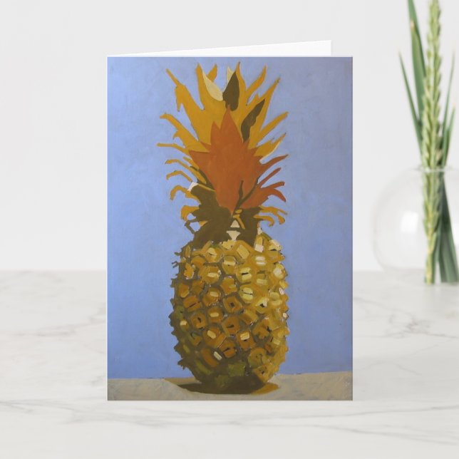 Golden Pineapple Greeting Card / Invitation (Front)