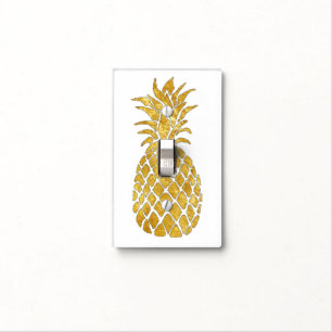 golden pineapple light switch cover