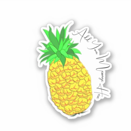 Golden Pineapple Sticker