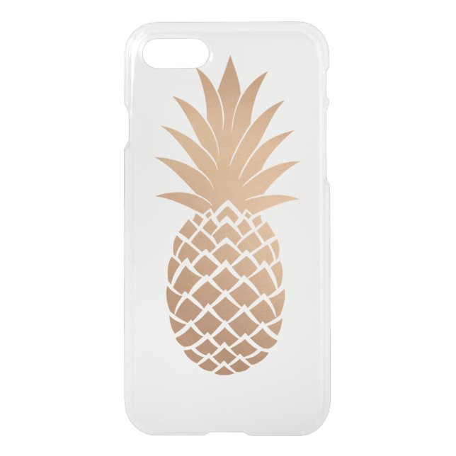 Golden Pineapple Uncommon iPhone Case (Back)
