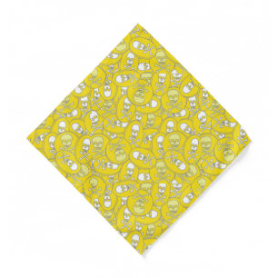 Golden Pirate Doubloon Geometric Pocket Square Bandana