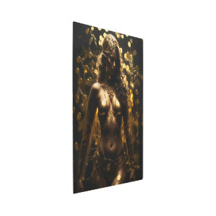 Golden Pirate girl Metal Print