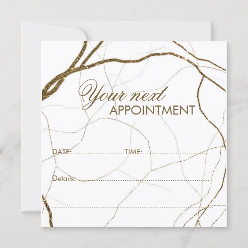 Golden Plant Roots Next Appointment Card