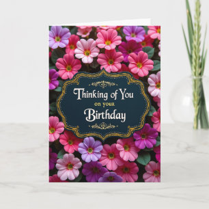 Golden Plaque Birthday Card
