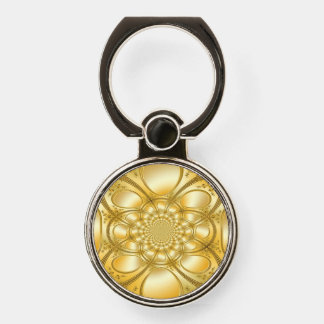 Golden Plate Phone Ring Stand