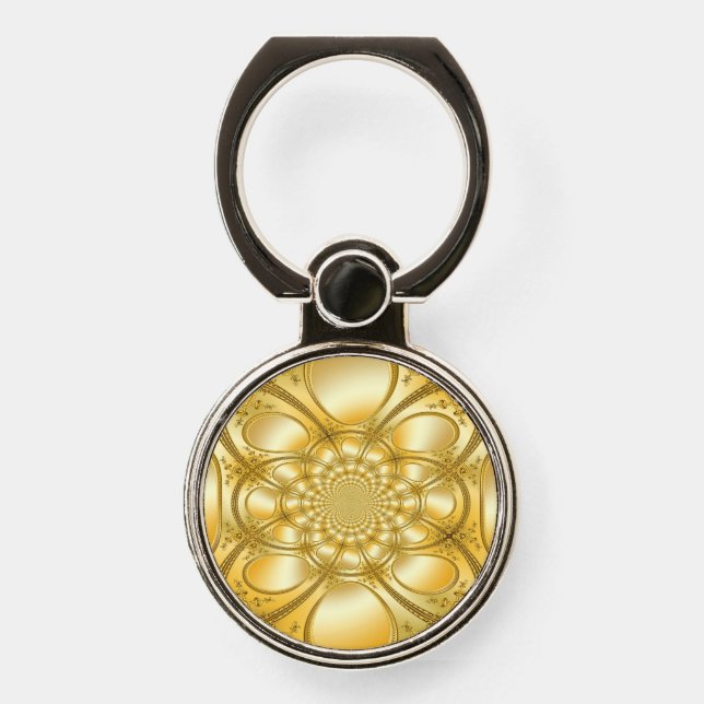 Golden Plate Phone Ring Stand (Front)