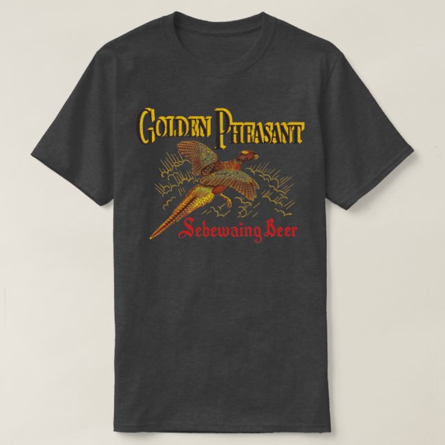 Golden Pleasant Sebewaing Beer Retro Defunct Brewe T-Shirt (Design Front)