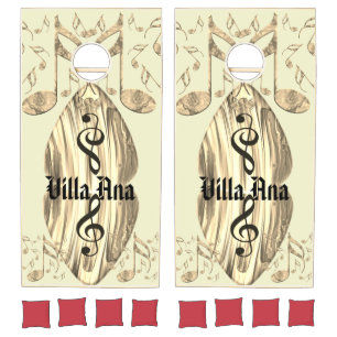 Golden Plectron – Stylish design for music lovers! Cornhole Set