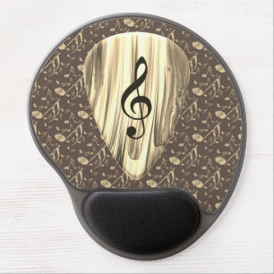 Golden Plectron – Stylish design for music lovers! Gel Mouse Pad