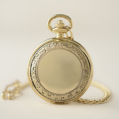 Golden pocket clock king lion pocket watch