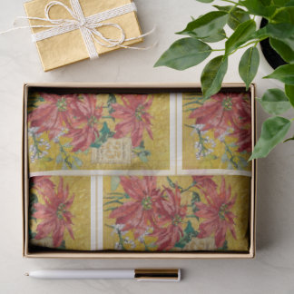 Golden Poinsettia | Fine Art Christmas Tissue Paper