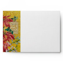 Golden Poinsettia | Fine Art Wraparound Christmas