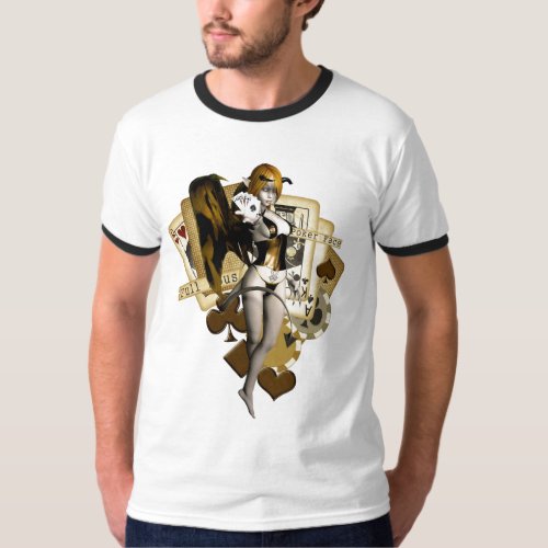 Golden Poker Girl 2 T_Shirt