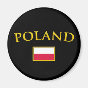 Golden Poland Magnet