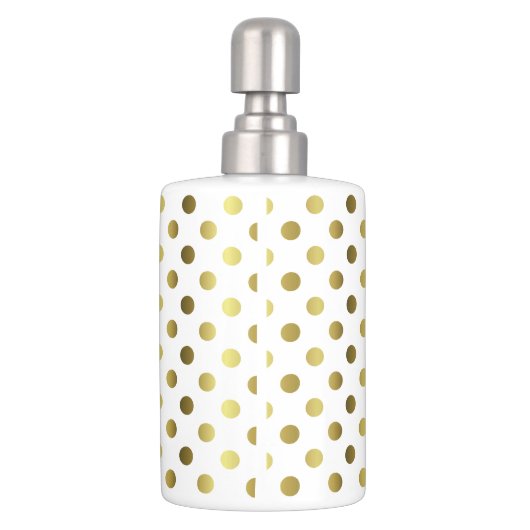 Golden Polka Dot Bathroom Sink Set (Back)