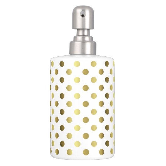 Golden Polka Dot Bathroom Sink Set (Front)