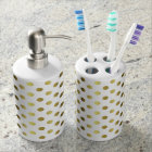 Golden Polka Dot Bathroom Sink Set
