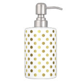 Golden Polka Dot Bathroom Sink Set (Right)