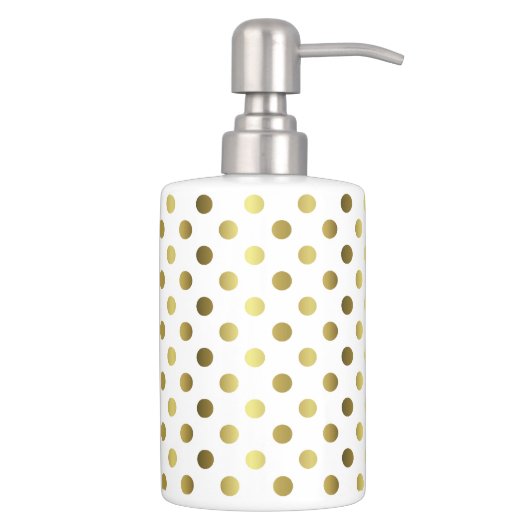 Golden Polka Dot Bathroom Sink Set (Right)