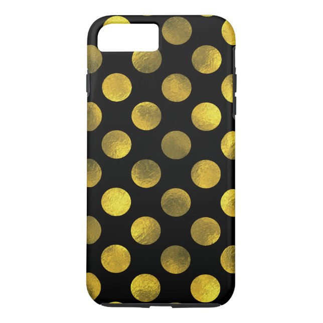 Golden Polka Dots Case-Mate iPhone Case (Back)