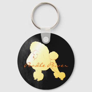 Golden Poodle Keychain