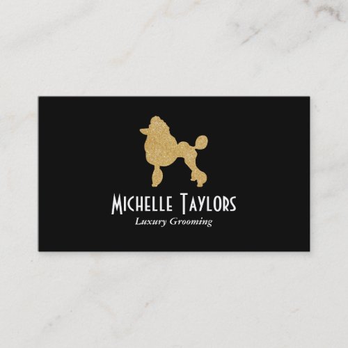 Golden Poodle  Luxury Grooming Business Card