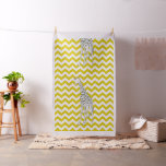 Golden Poppy Safari Chevron Pop Art Giraffe Fabric